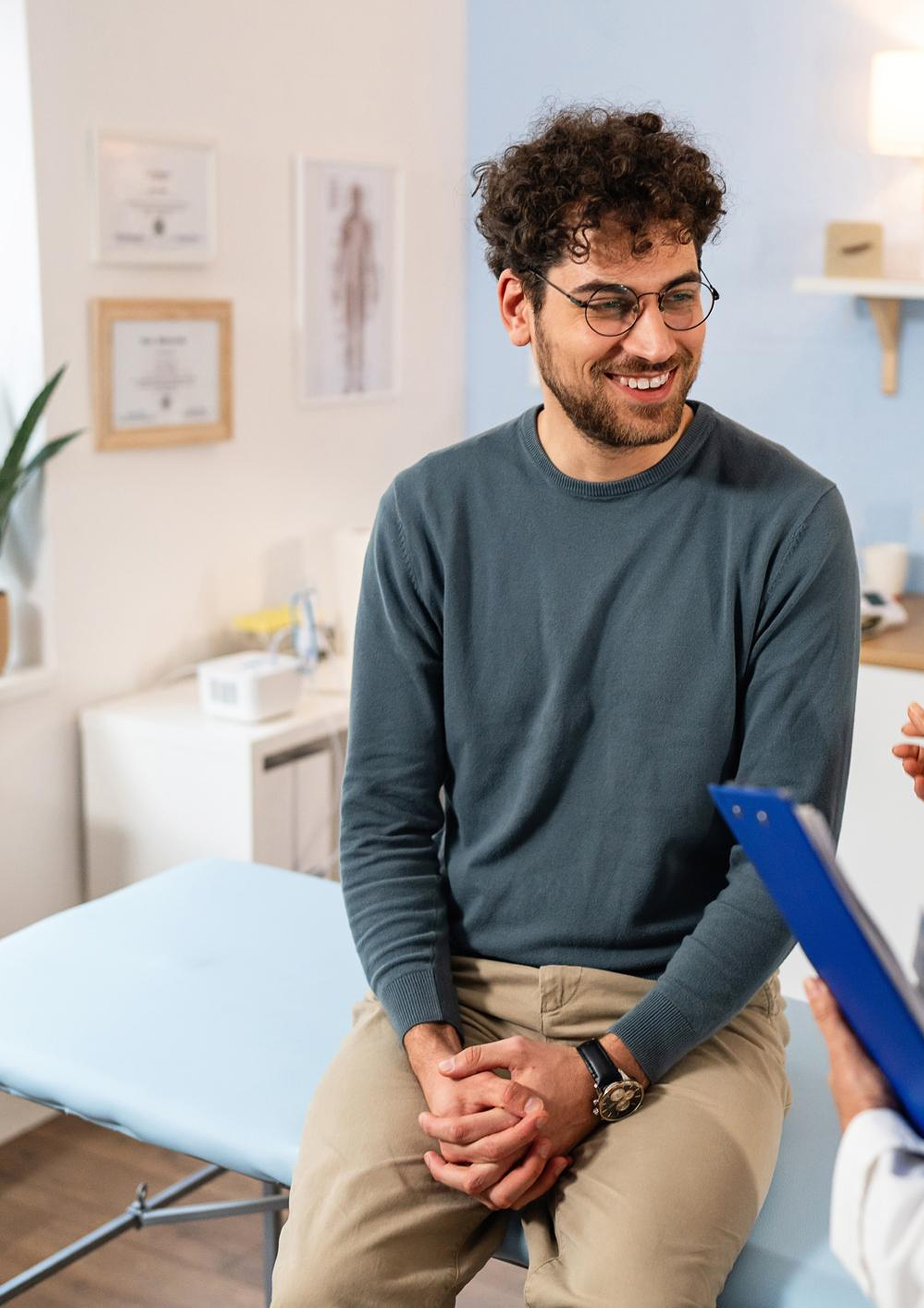 Provider prescribing medication to patient
